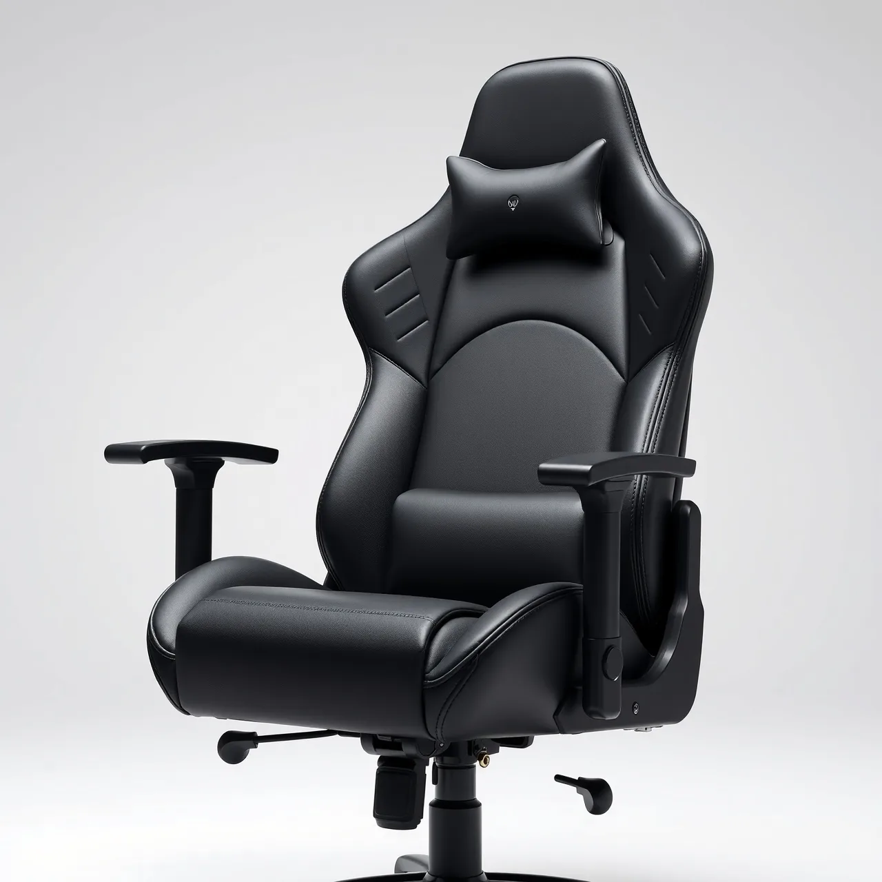 Corsair TC100 Relaxed chaise gaming noire en similicuir avec coussin lombaire et appui-tête