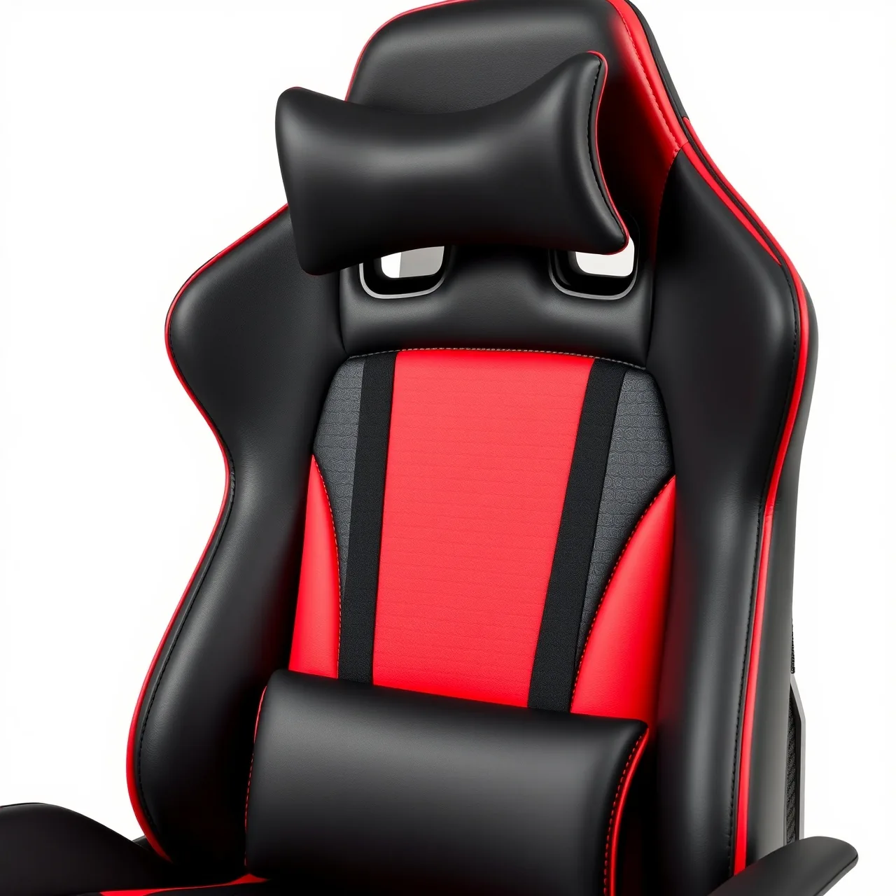 DXRacer Formula chaise gaming racing noire et rouge en similicuir PVC avec coussins lombaire et nuque