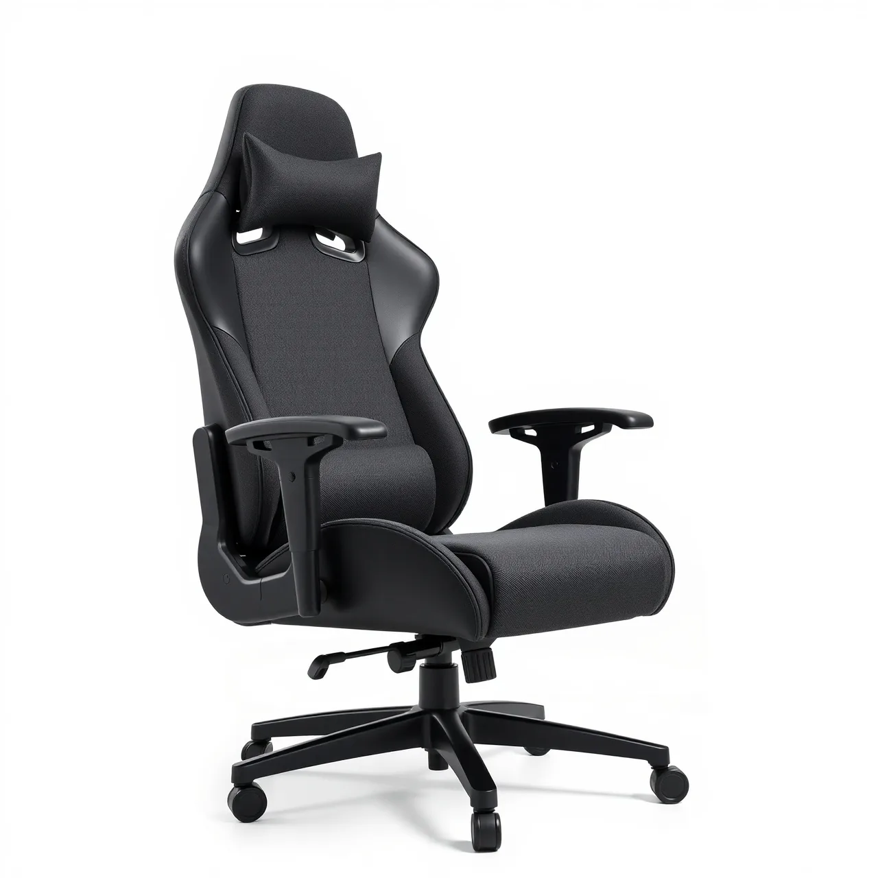 Razer Iskur V2 chaise gaming ergonomique en tissu gris avec arche lombaire intégrée et accoudoirs 4D
